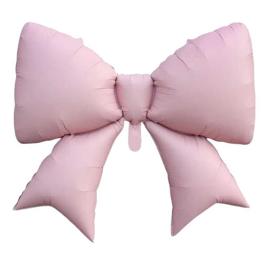 Retro Pembe Kurdele Folyo Balon 98x75 cm