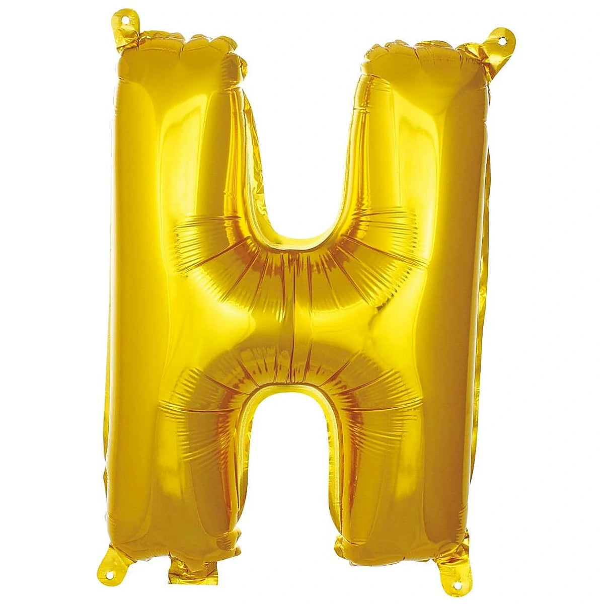 16 inç H harfi gold folyo balon, yaklaşık 36 cm