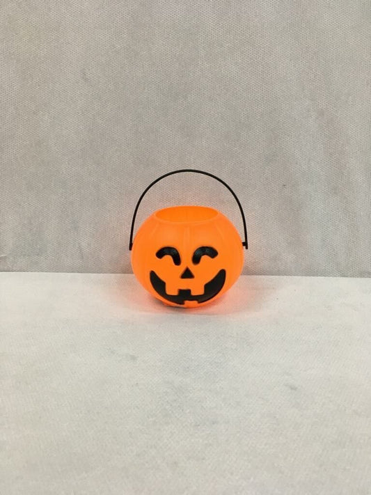 Halloween Askılı Mini Bal Kabağı Kovası 7 cm – 1 Adet