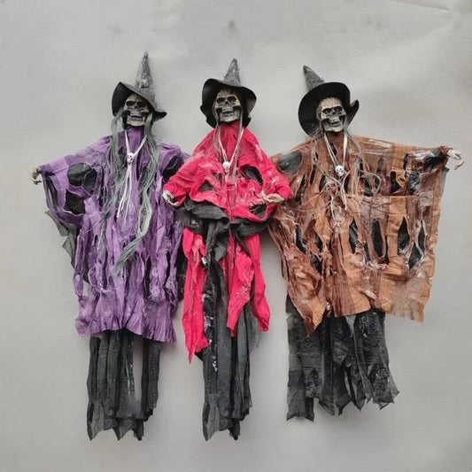 Halloween Şapkalı Korsan İskelet Hareketli - Renk Seçenekli