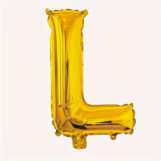 40'' 100 cm L Harfi Altın Renk Folyo Balon