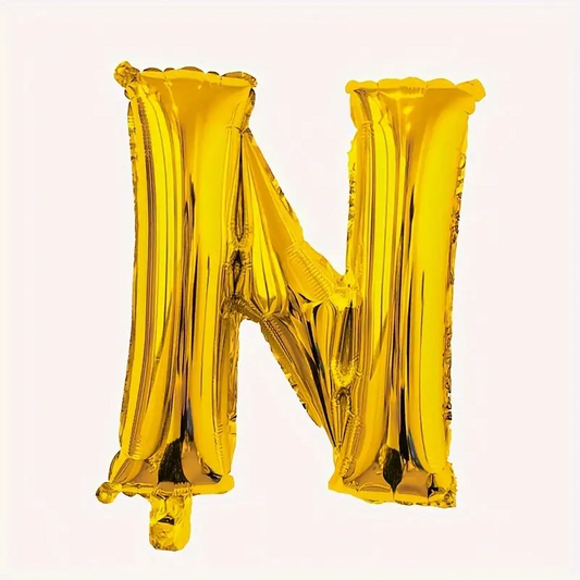 40'' 100 cm N Harfi Altın Renk Folyo Balon