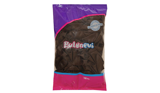 12" Pastel Kahverengi 100'lü Paket