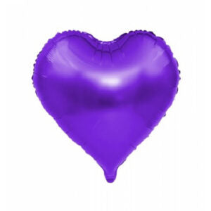 18” Kalp Mor Folyo Balon