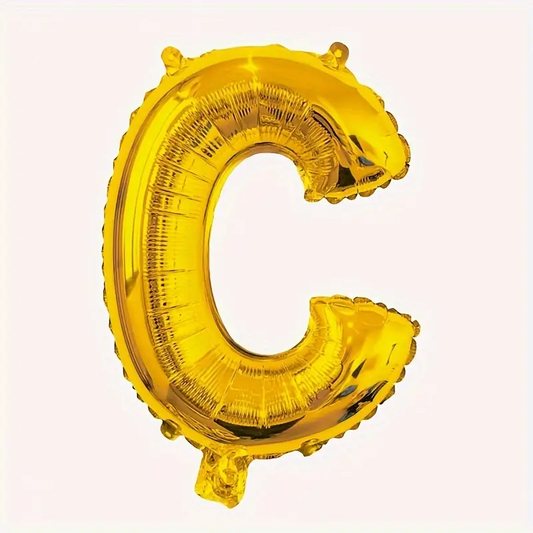 40'' 100 cm C Harfi Altın Renk Folyo Balon