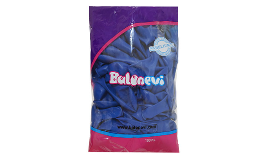 12" Pastel Mavi 100'lü Paket