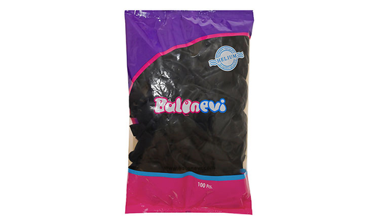 12" Pastel Siyah 100'lü Paket
