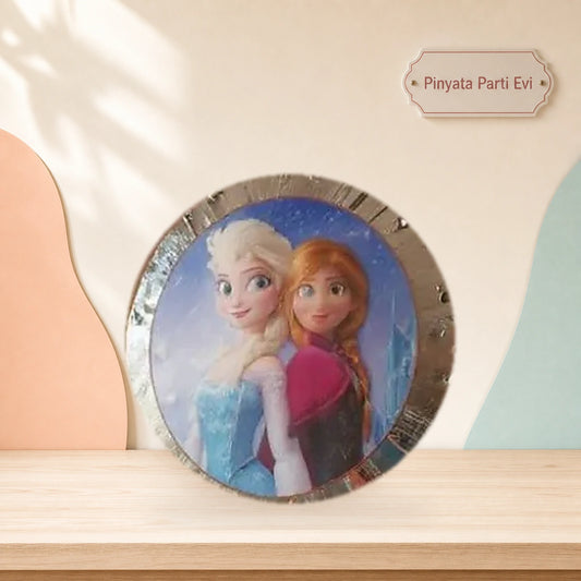 Karlar Ülkesi Temalı Yuvarlak Pinyata - Pinyata Parti Evi