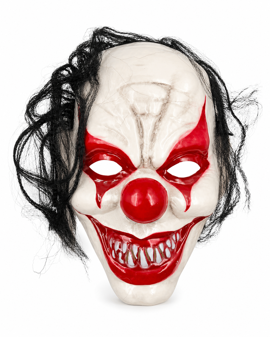 Kırmızı Detaylı Saçlı Joker Maskesi