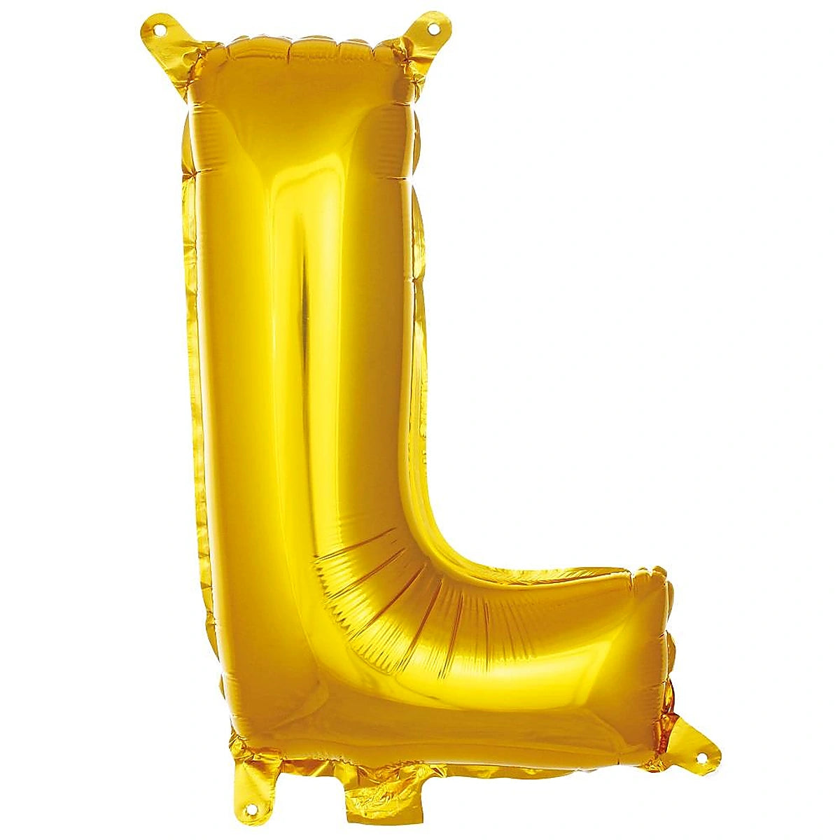 16 inç L harfi gold folyo balon, yaklaşık 36 cm