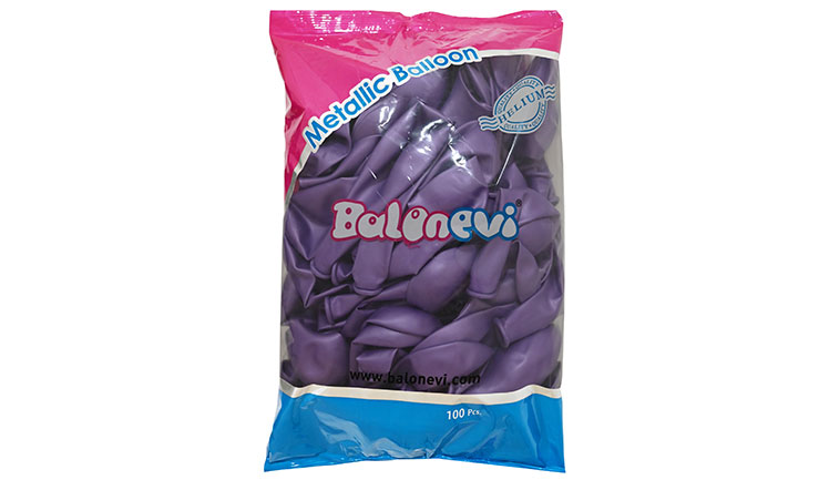 12" Metalik Açık Violet(Mor) Balon 100'LÜ