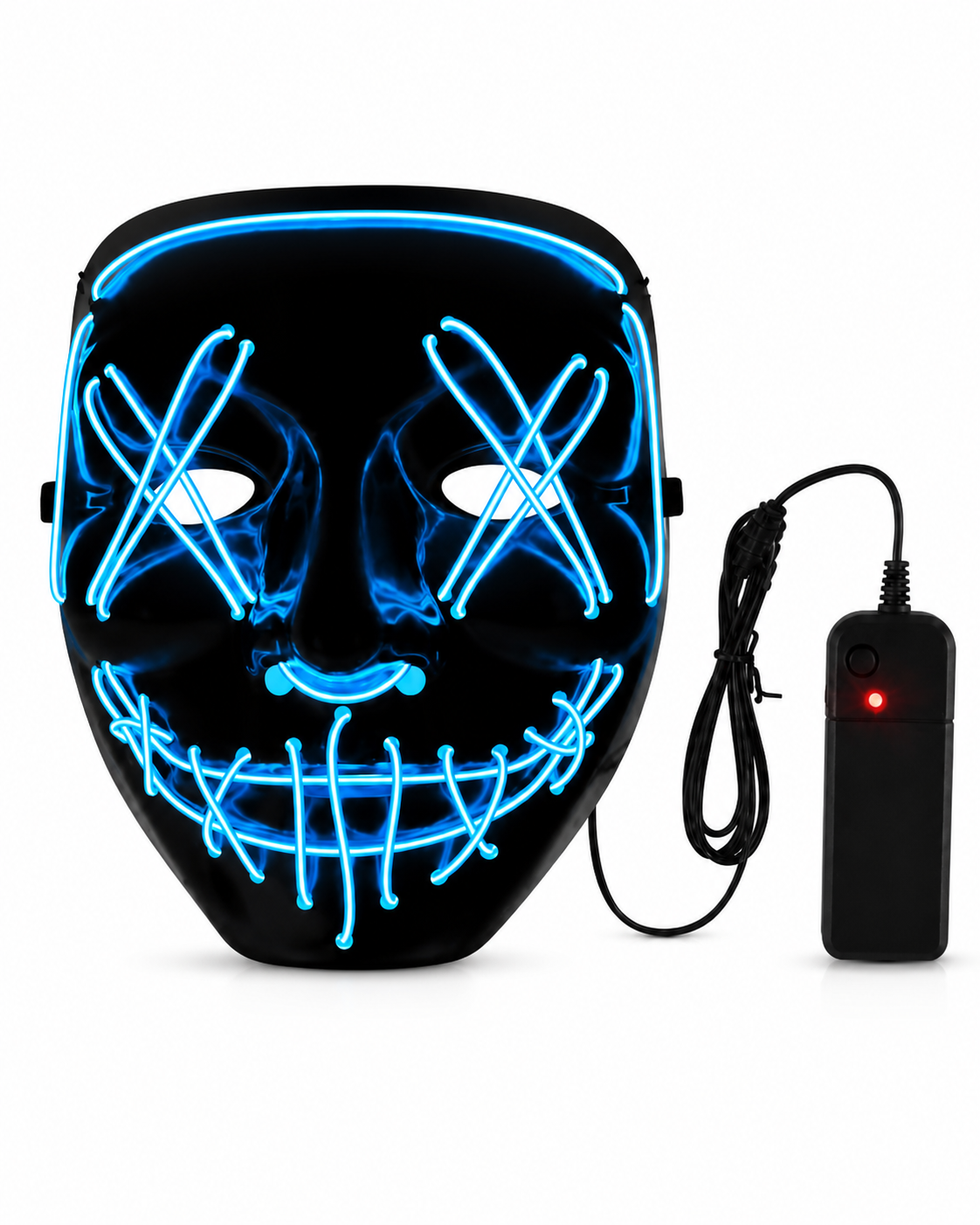 Neon Işıklı X Göz Maskesi – Karışık Renk