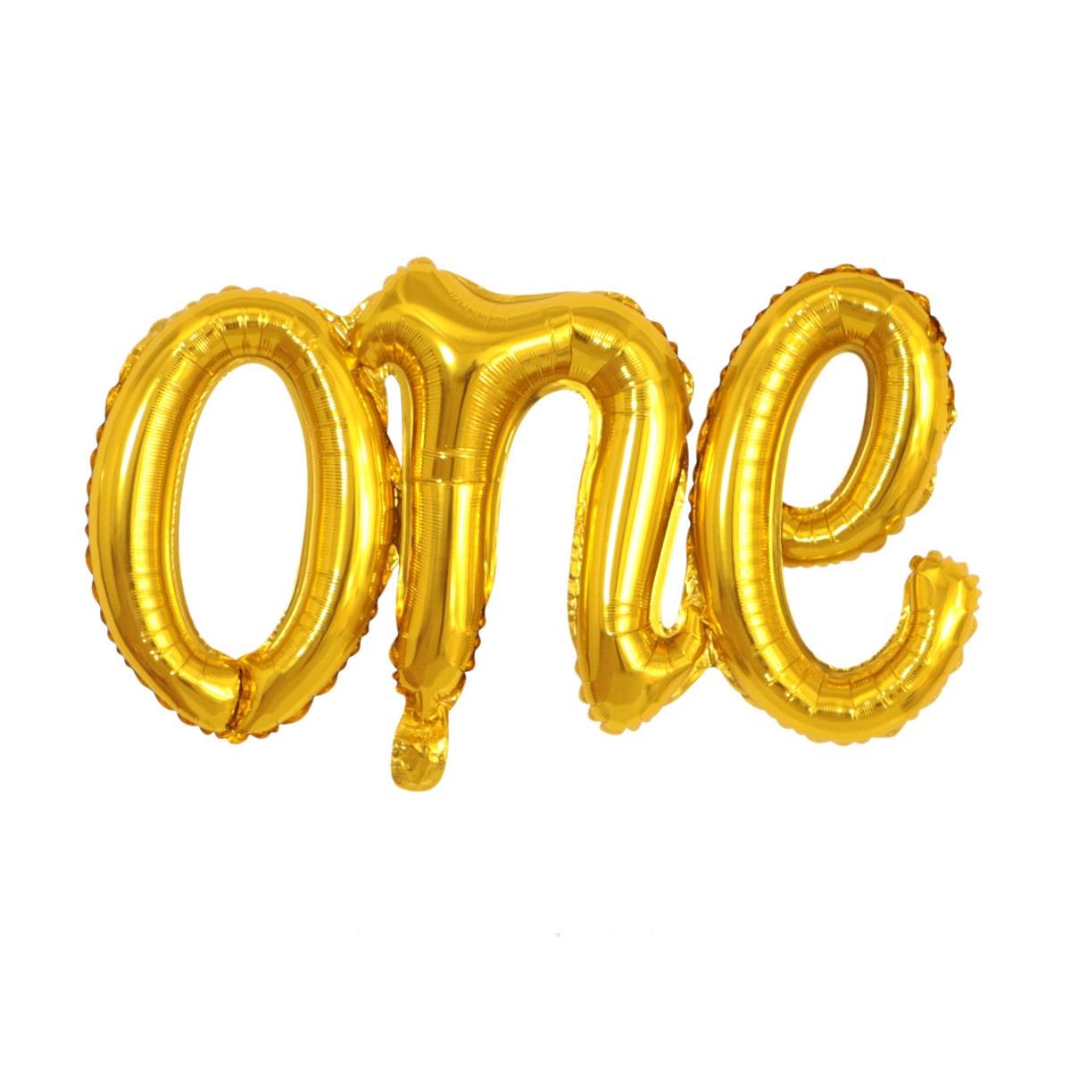 One Gold Birleşik Folyo Balon