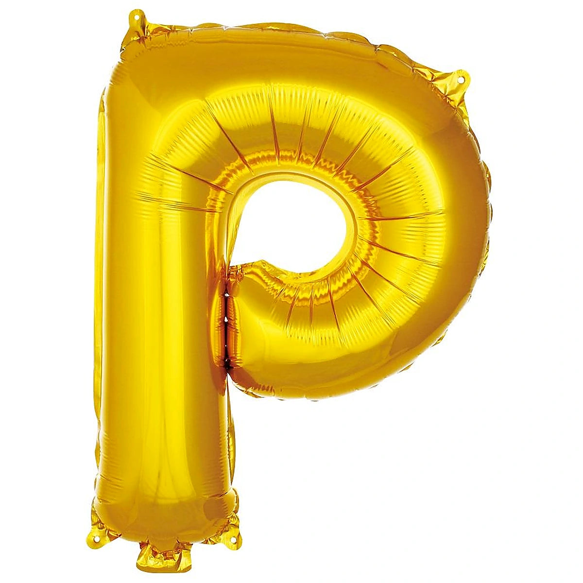 16 inç P harfi gold folyo balon, yaklaşık 36 cm