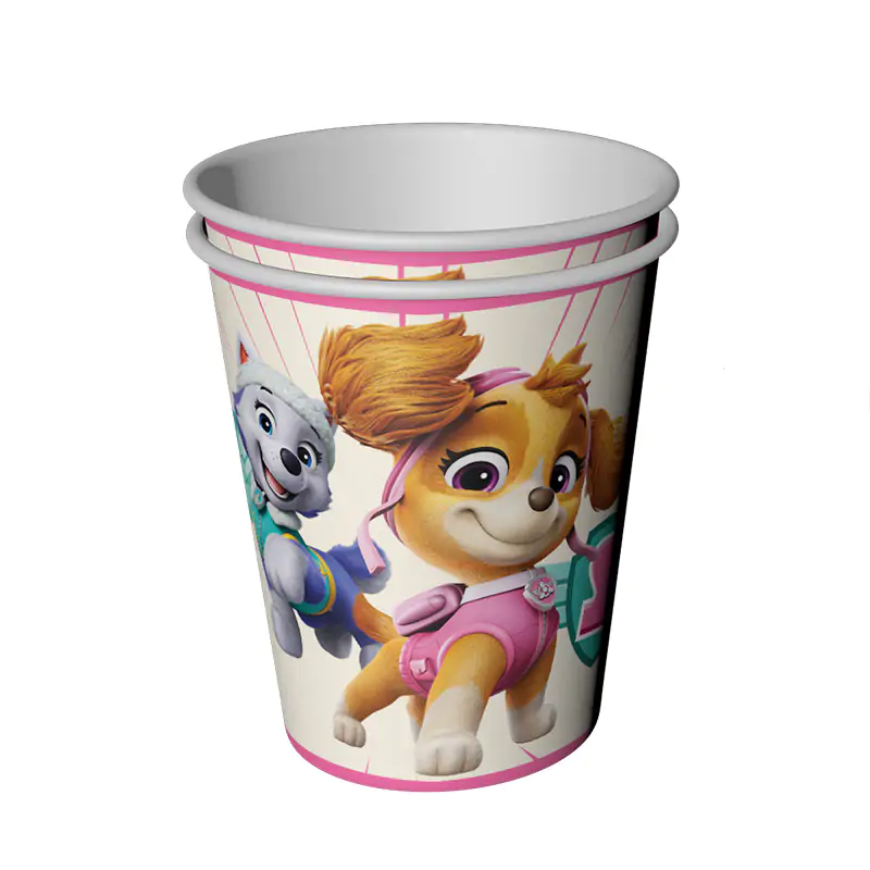 Paw Patrol Temalı 8 tabak ve 8 bardak doğum günü parti seti
