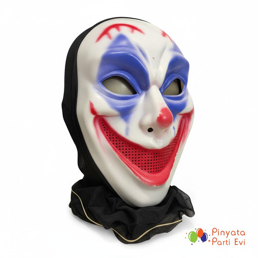 Palyaço Mask Mavi Kırmızı