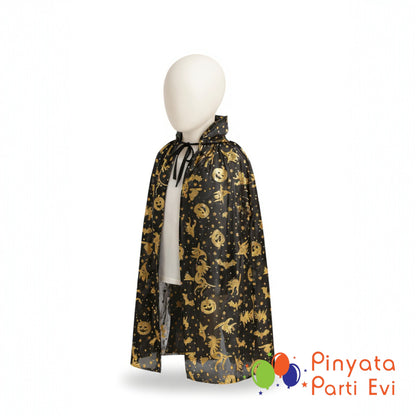 Halloween Pelerin Siyah 80 cm
