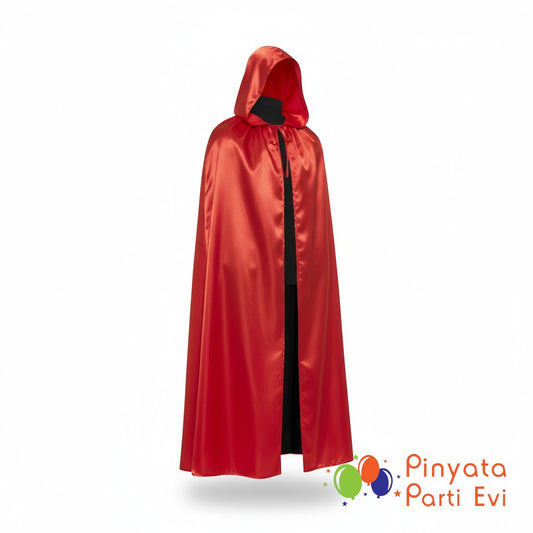 Halloween Kapüşonlu Pelerin Kırmızı
