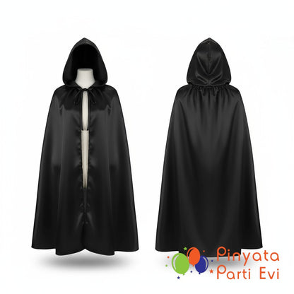 Halloween Kapüşonlu Pelerin Siyah