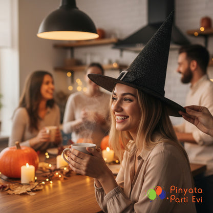 Cadı Şapkası Kemerli Siyah