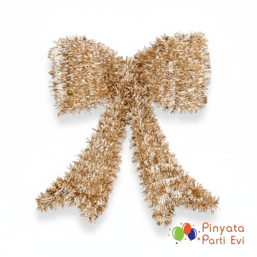 Yılbaşı Süsü Şerit Fiyonk Altın 41 cm