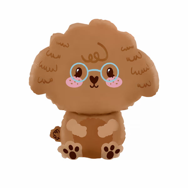 Poodle Köpek Folyo Balon 60 × 54 cm