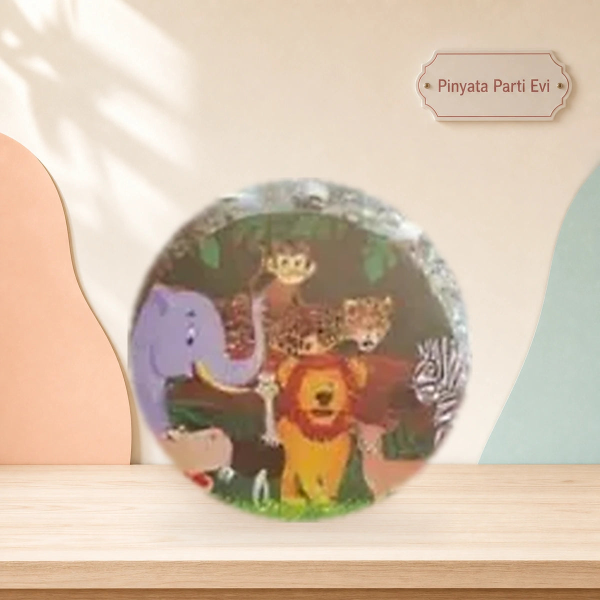 Sevimli Orman Arkadaşları Temalı Yuvarlak Pinyata - Pinyata Parti Evi