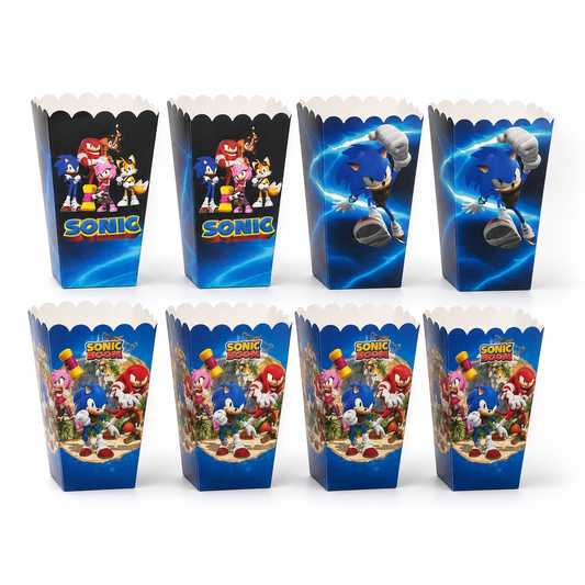Sonic Temalı Mısır Kutusu Seti – 8 Adet