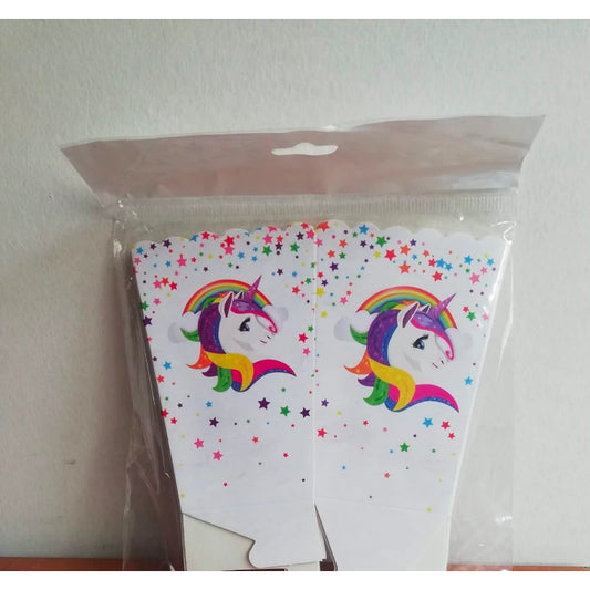 Unicorn Temalı Mısır Kutusu Seti – 8 Adet