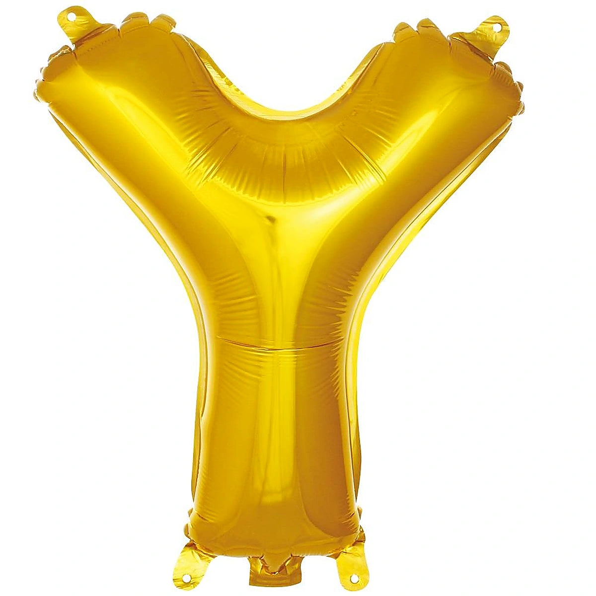 16 inç Y harfi gold folyo balon, yaklaşık 36 cm
