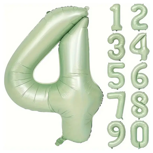 34'' 76 cm Yeşil 4 Rakam Folyo Balon