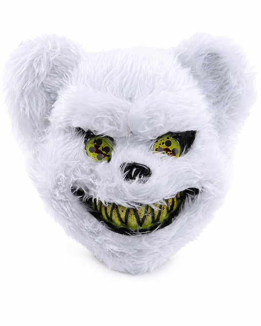 Beyaz Tüylü Korku Ayı Maskesi