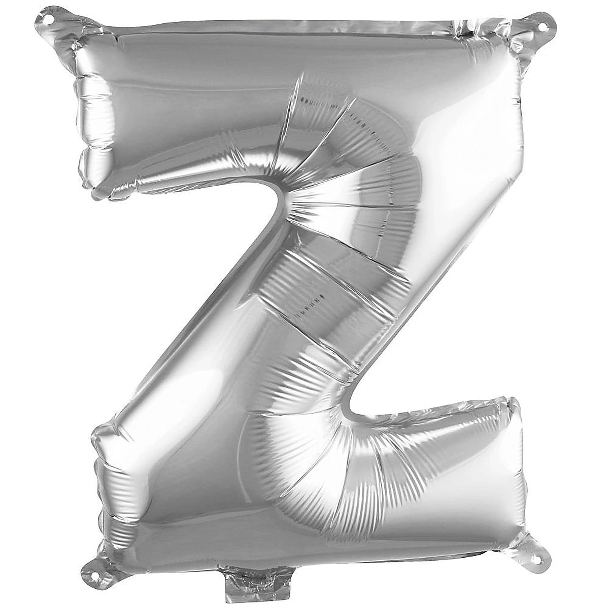 16 inç Z harfi gümüş folyo balon, yaklaşık 36 cm